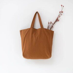 Linen Tales Hazelnut Linen Big Bag